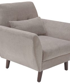 Serta® Artesia Collection Arm Chair, Ivory/Chestnut 2
