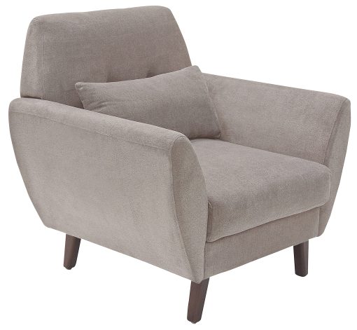 Serta® Artesia Collection Arm Chair, Ivory/Chestnut - Image 2