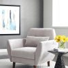 Office Star™ Davenport Mid-Century Loveseat, Navy/Coffee 4