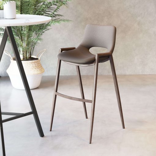 Zuo Desi Barstools, Brown/Walnut, Set Of 2 Barstools - Image 2