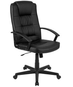Flash Furniture Flash Fundamentals LeatherSoft™ Faux Leather High-Back Task Chair, Black 2