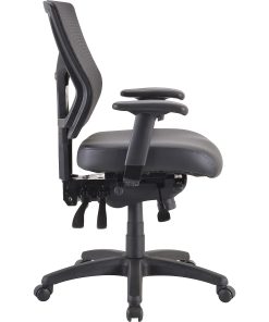 Lorell Antimicrobial Vinyl Seat Cushion for Conjure Executive Mid/High-back Chair Frame – Black – Vinyl – 1 Each 2