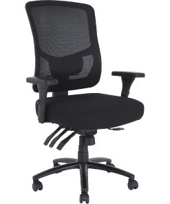 Lorell® Big & Tall High-Back Mesh Chair, Black