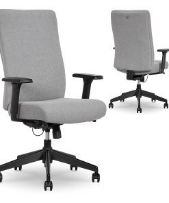 Serta® Commercial Eco-2000 High-Back Ergonomic Fabric Chair, Gray 2