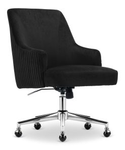 Serta® Scarlett Ergonomic Fabric Mid-Back Home Office Chair, Black