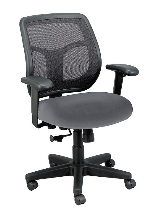 WorkPro® Apollo MT9400 Ergonomic Low-Back Task Chair With Antimicrobial Vinyl, Gray/Black