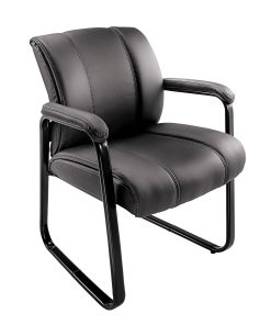 Realspace® Bellanca Guest Chair, Black, BIFMA Compliant