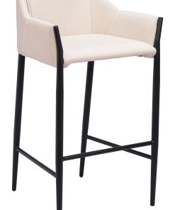 Zuo Andover Barstool, Beige