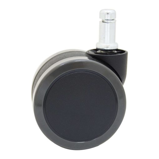 WorkPro® 2-Tone Nylon Chair Casters For 4000/6000/9000/12000 Models, 2-7/16", Black/Gray, Pack Of 5