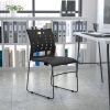 WorkPro® Quantum 9000 Series Ergonomic Mesh/Premium Fabric Mid-Back Chair, Black/Navy, BIFMA Compliant 3