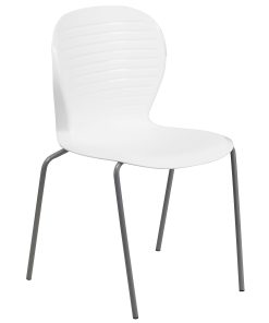 Flash Furniture HERCULES Series 551 lb. Capacity Stack Chair, White