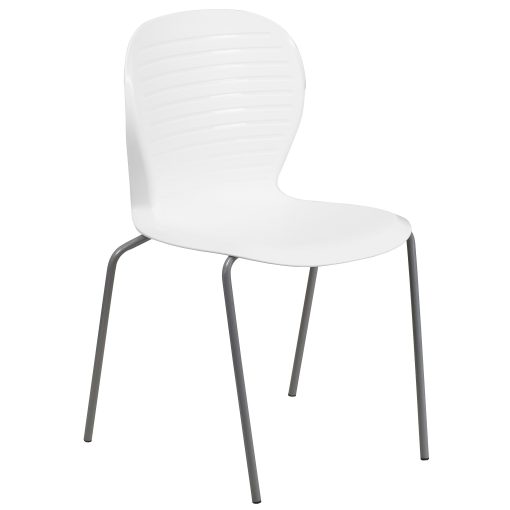 Flash Furniture HERCULES Series 551 lb. Capacity Stack Chair, White