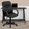 Flash Furniture X10 Ergonomic LeatherSoft™ Faux Leather High-Back Racing Gaming Chair With Flip-Up Arms, Red/Black 4