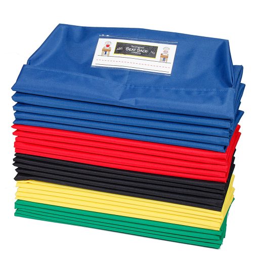 Victor Seat Sack® Chair Cover Classroom Pack, 15" x 1/2", Assorted Colors, Pack Of 25 Covers