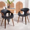 Zuo Magnus Counter-Height Stools, Slate Gray/Walnut, Set Of 2 Stools 3