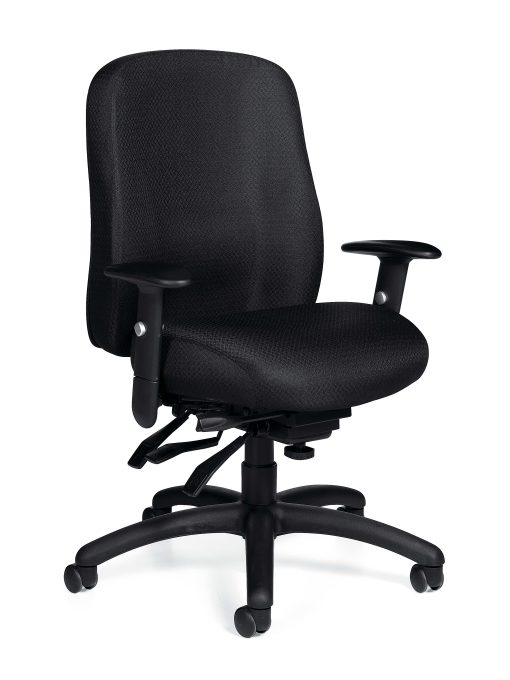 Offices To Go™ Mid-Back Chair, Multifunction, 2"H x 24 1/2"W x 26"D, Black - Image 2