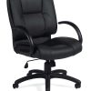 Elama Mesh/Fabric High-Back Adjustable Office Task Chair, Black/White 3