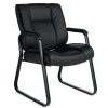 Glamour Home Beau Microfiber Fabric Dining Accent Chairs, Black, Set Of 2 Chairs 4