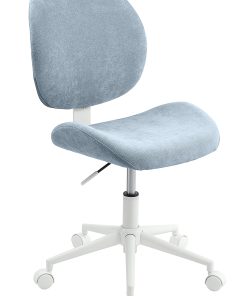 Realspace® Brigsley Fabric Low-Back Task Chair, Blue/White