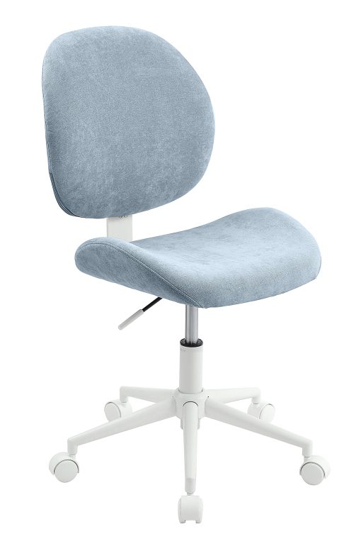 Realspace® Brigsley Fabric Low-Back Task Chair, Blue/White