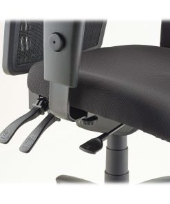 Lorell® Ergomesh High-Back Multifunction Chair, Fabric Seat, Black 2