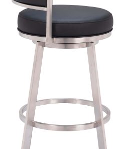 Zuo Gimsby Swivel Barstool, Black 2
