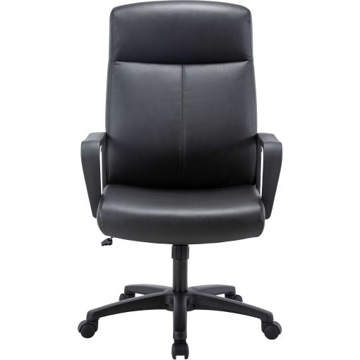 Lorell High-Back Bonded Leather Chair - Black Seat Color - Bonded Leather Seat Material - Black Back Color - 41851 - Image 2