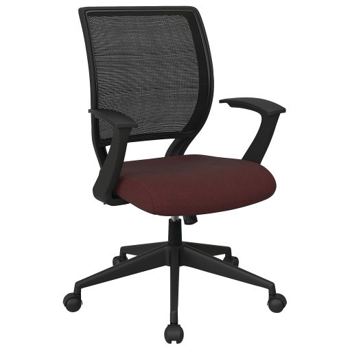 Office Star™ Work Smart Mesh Task Chair, Burgundy/Black