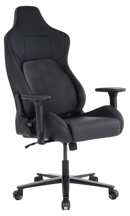 RS Gaming™ Vertex Ergonomic Faux Leather High-Back Gaming Office Chair, Black, BIFMA Compliant