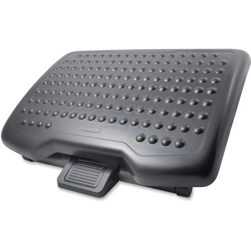 Lorell Adjustable-Height Footrest - 4" to 6.50" Adjustable Height - Black - 1 Each - Image 2