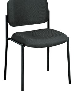 HON® Scatter™ Stacking Guest Chair With Leg Base, Charcoal/Blackl 2