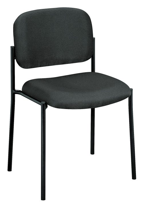 HON® Scatter™ Stacking Guest Chair With Leg Base, Charcoal/Blackl - Image 2