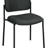 HON® Scatter™ Stacking Guest Chair With Leg Base, Charcoal/Blackl