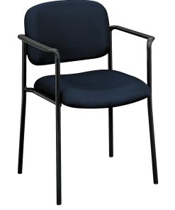 HON® Scatter™ Stacking Guest Chair With Arms, Navy Blue/Black 2