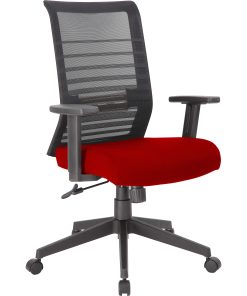 Lorell Removable Mesh Seat Cover – 19″ Length x 19″ Width – Polyester Mesh – Red – 1 Each 2