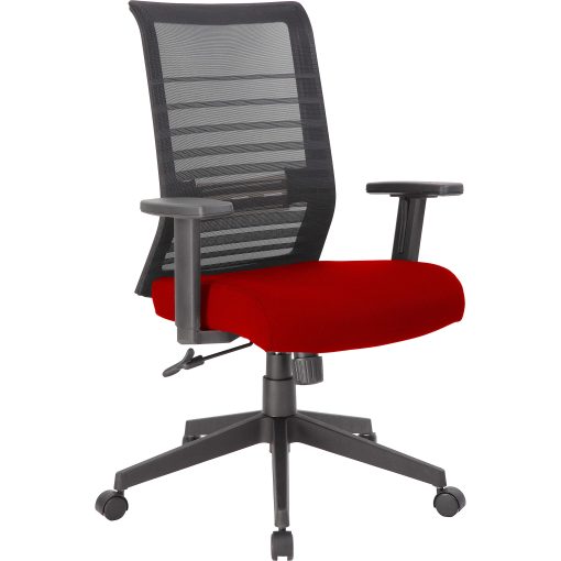 Lorell Removable Mesh Seat Cover - 19" Length x 19" Width - Polyester Mesh - Red - 1 Each - Image 2