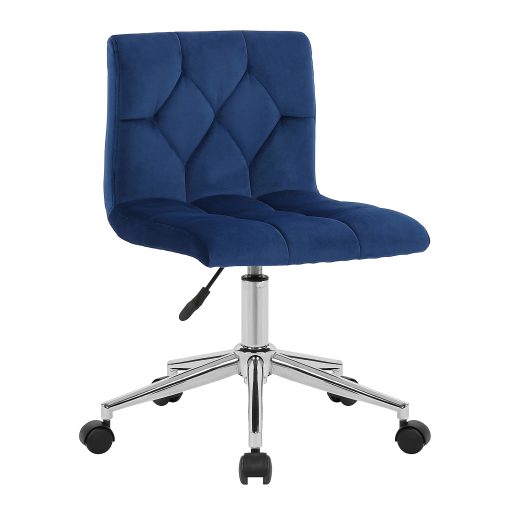 Glamour Home Amali Office Chair, Blue - Image 2