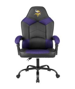 Imperial Adjustable Oversized Vinyl High-Back Office Task Chair, NFL Minnesota Vikings, Black/Purple