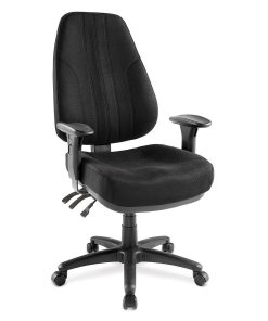 Raynor® Miranda Multifunction High-Back Chair, Black 2