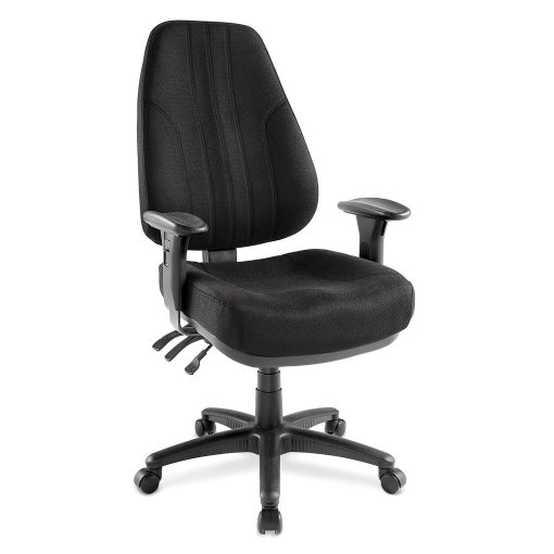 Raynor® Miranda Multifunction High-Back Chair, Black - Image 2