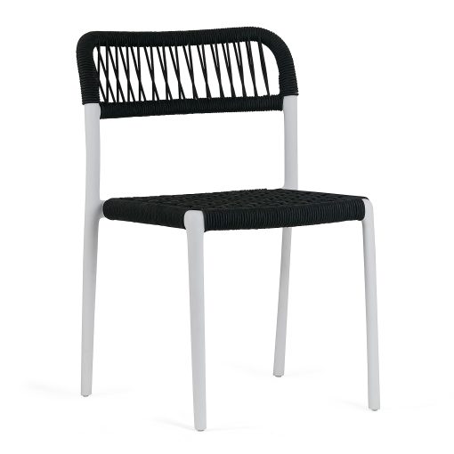 Glamour Home Belen Fabric Dining Accent Chairs, Brown/White, Set Of 2 Chairs - Image 2