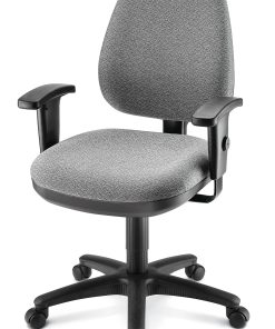 WorkPro® Patriot Multifunction Ergonomic Fabric Task Chair, Gray/Black, BIFMA Compliant 2