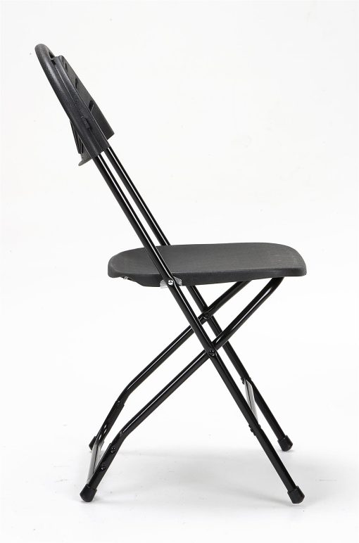 Cosco Classic Collection Fan Back Resin Folding Chair, Black, Pack Of 8 - Image 2