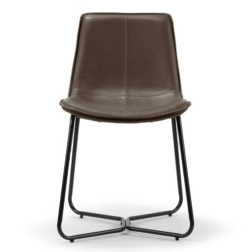 Glamour Home Amery Dining Chairs, Brown, Set Of 2 Chairs - Image 2