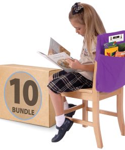 Victor Seat Sack® Chair Pockets, 19″ x 1/2″, Purple, Bundle Of 10 Pockets 2