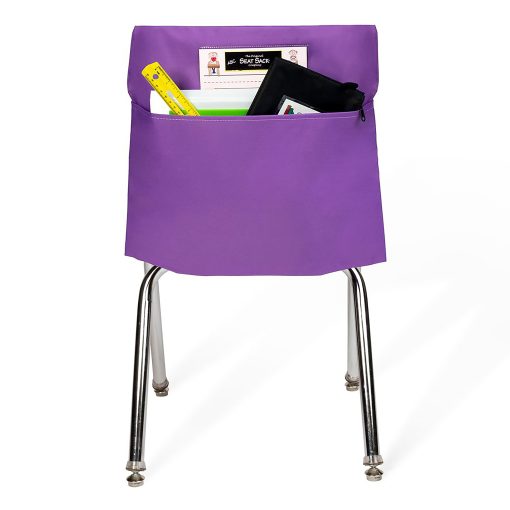 Victor Seat Sack® Chair Pockets, 19" x 1/2", Purple, Bundle Of 10 Pockets