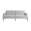 Lorell® Quintessence Upholstered Sofa With Lumbar Support, Black/Natural 4