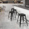 Flash Furniture Lowell Contemporary Design Plastic Stack Chair, Orange 3