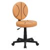 Raynor® Elizabeth Sutton Gramercy Fabric Mid-Back Task Chair, Greyscale Echo/White/Gold 3
