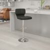 Powell Saddle Bar Stool, Antique Black 3